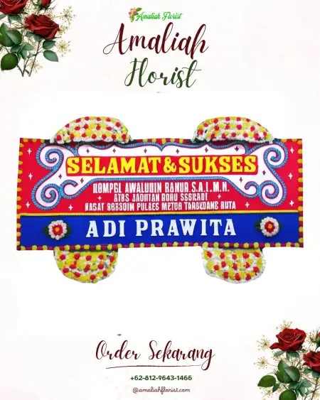 Papan Bunga Ucapan Selamat Getaskerep